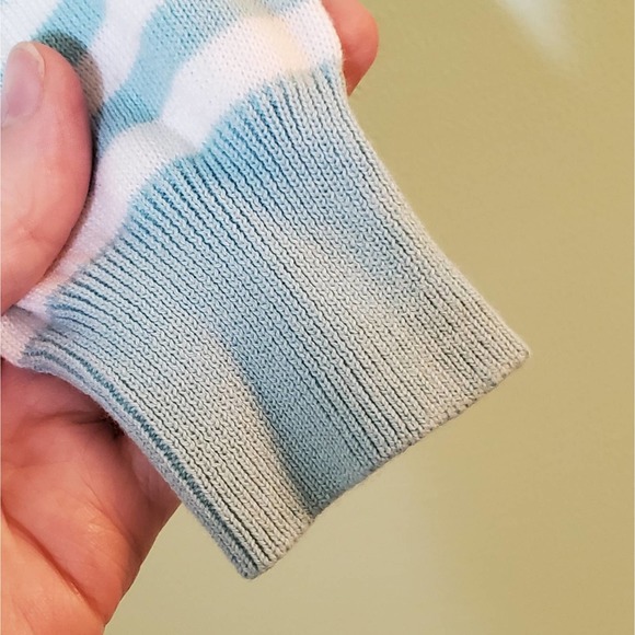 NWT Calypso Enfant Light Blue Striped Cotton Dress ~ French Designer Size 6 Girl - Picture 4 of 10